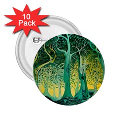 Nature Trees Forest Mystical Forest Jungle 2 25  Buttons (10 Pack)  by Ravend