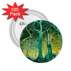 Nature Trees Forest Mystical Forest Jungle 2 25  Buttons (100 Pack)  by Ravend