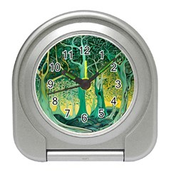 Nature Trees Forest Mystical Forest Jungle Travel Alarm Clock by Ravend