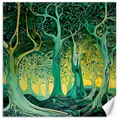 Nature Trees Forest Mystical Forest Jungle Canvas 20  X 20  by Ravend