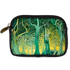 Nature Trees Forest Mystical Forest Jungle Digital Camera Leather Case by Ravend