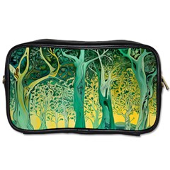 Nature Trees Forest Mystical Forest Jungle Toiletries Bag (one Side) by Ravend