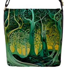 Nature Trees Forest Mystical Forest Jungle Flap Closure Messenger Bag (s) by Ravend