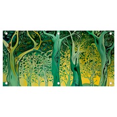 Nature Trees Forest Mystical Forest Jungle Banner And Sign 4  X 2 