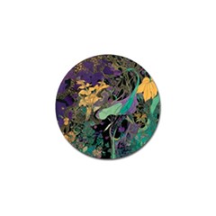 Ai Generated Flowers Trees Forest Mystical Forest Pattern Golf Ball Marker (4 Pack) by Ravend