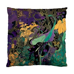 Ai Generated Flowers Trees Forest Mystical Forest Pattern Standard Cushion Case (one Side) by Ravend