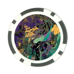 Ai Generated Flowers Trees Forest Mystical Forest Pattern Poker Chip Card Guard (10 Pack) by Ravend