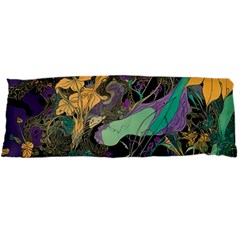 Ai Generated Flowers Trees Forest Mystical Forest Pattern Body Pillow Case Dakimakura (two Sides) by Ravend