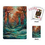 Ai Generated Tree Forest Mystical Forest Nature Playing Cards Single Design (Rectangle) Back