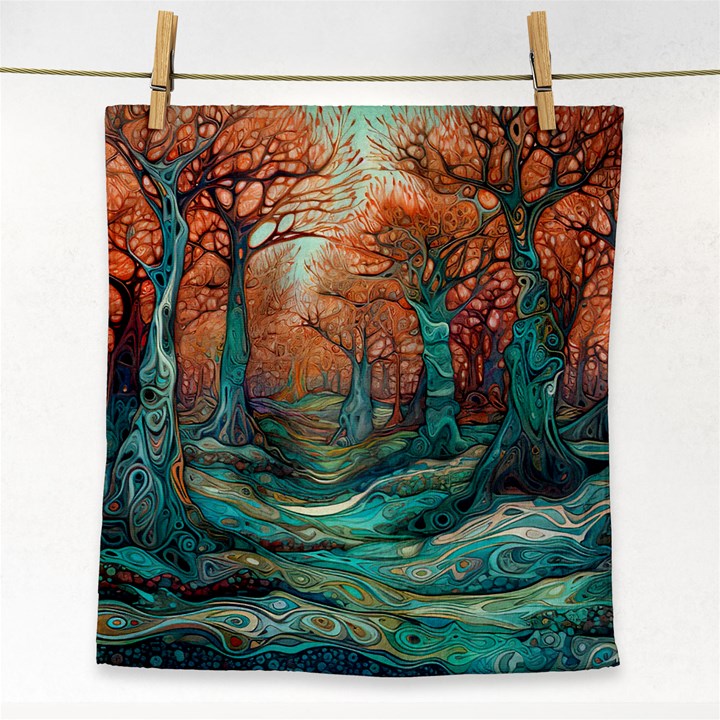 Ai Generated Tree Forest Mystical Forest Nature Face Towel