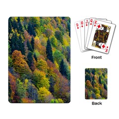 Forest Trees Leaves Fall Autumn Nature Sunshine Playing Cards Single Design (rectangle) by Ravend