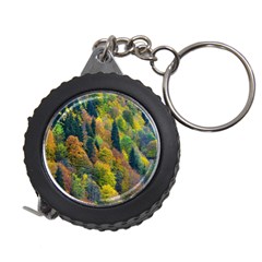 Forest Trees Leaves Fall Autumn Nature Sunshine Measuring Tape by Ravend