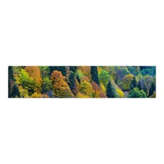 Forest Trees Leaves Fall Autumn Nature Sunshine Velvet Scrunchie by Ravend