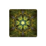 Fractal-fantasy-design-background- Square Magnet Front