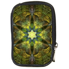 Fractal-fantasy-design-background- Compact Camera Leather Case by Vaneshart