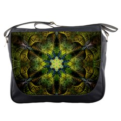 Fractal-fantasy-design-background- Messenger Bag