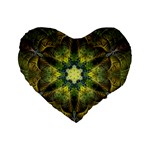 Fractal-fantasy-design-background- Standard 16  Premium Heart Shape Cushions Front