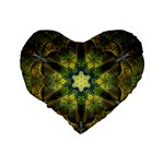 Fractal-fantasy-design-background- Standard 16  Premium Heart Shape Cushions Back