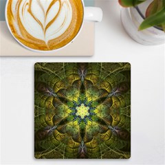 Fractal-fantasy-design-background- Uv Print Square Tile Coaster  by Vaneshart