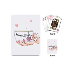 Happy Monday Playing Cards Single Design (mini) by SychEva