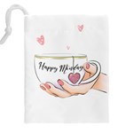 Happy Monday Drawstring Pouch (5XL) Back