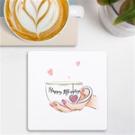 Happy Monday UV Print Square Tile Coaster  Front