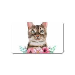 Watercolor Cat Magnet (name Card) by SychEva