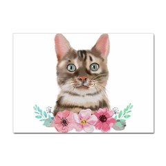 Watercolor Cat Sticker A4 (100 Pack) by SychEva