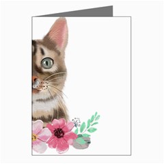 Watercolor Cat Greeting Cards (pkg Of 8) by SychEva