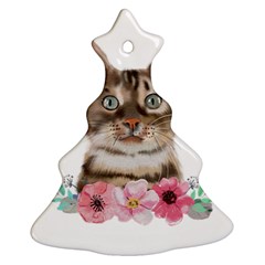 Watercolor Cat Ornament (christmas Tree)  by SychEva