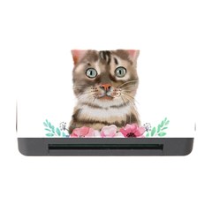 Watercolor Cat Memory Card Reader With Cf by SychEva