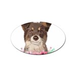 Watercolor Dog Sticker Oval (10 pack) Front