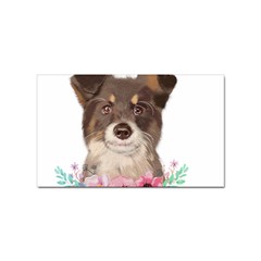 Watercolor Dog Sticker Rectangular (10 Pack)