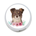 Watercolor Dog 4-Port USB Hub (Two Sides) Back