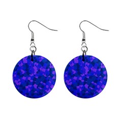 Cold Colorful Geometric Abstract Pattern Mini Button Earrings