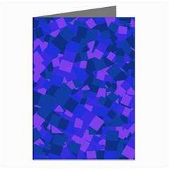 Cold Colorful Geometric Abstract Pattern Greeting Cards (pkg Of 8)