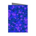 Cold Colorful Geometric Abstract Pattern Mini Greeting Cards (Pkg of 8) Left