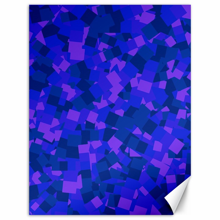 Cold Colorful Geometric Abstract Pattern Canvas 12  x 16 