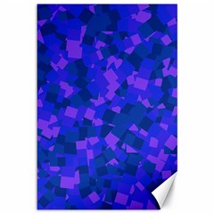 Cold Colorful Geometric Abstract Pattern Canvas 12  X 18  by dflcprintsclothing