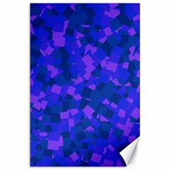 Cold Colorful Geometric Abstract Pattern Canvas 24  X 36  by dflcprintsclothing