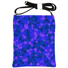 Cold Colorful Geometric Abstract Pattern Shoulder Sling Bag by dflcprintsclothing