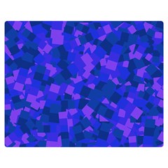 Cold Colorful Geometric Abstract Pattern Two Sides Premium Plush Fleece Blanket (medium) by dflcprintsclothing