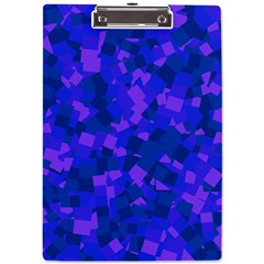 Cold Colorful Geometric Abstract Pattern A4 Acrylic Clipboard by dflcprintsclothing