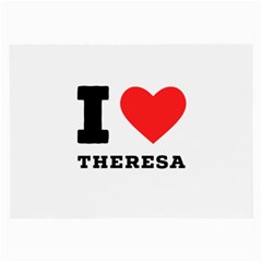 I Love Theresa Large Glasses Cloth by ilovewhateva