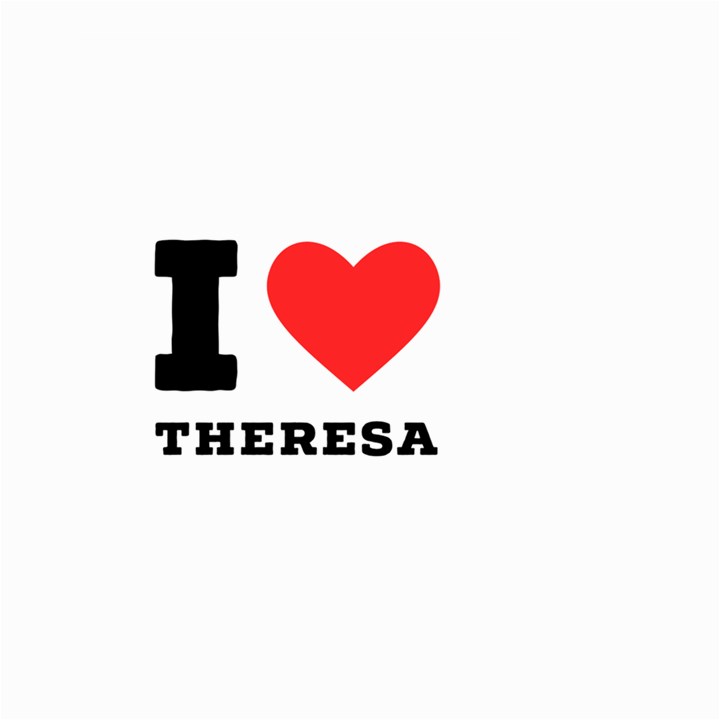 I love theresa Large Garden Flag (Two Sides)