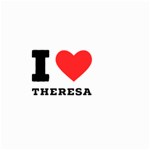 I love theresa Large Garden Flag (Two Sides) Back