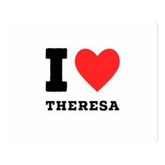 I Love Theresa Two Sides Premium Plush Fleece Blanket (large) by ilovewhateva