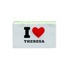 I Love Theresa Cosmetic Bag (xs) by ilovewhateva