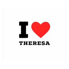 I Love Theresa Premium Plush Fleece Blanket (small)