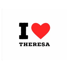 I Love Theresa Premium Plush Fleece Blanket (medium)